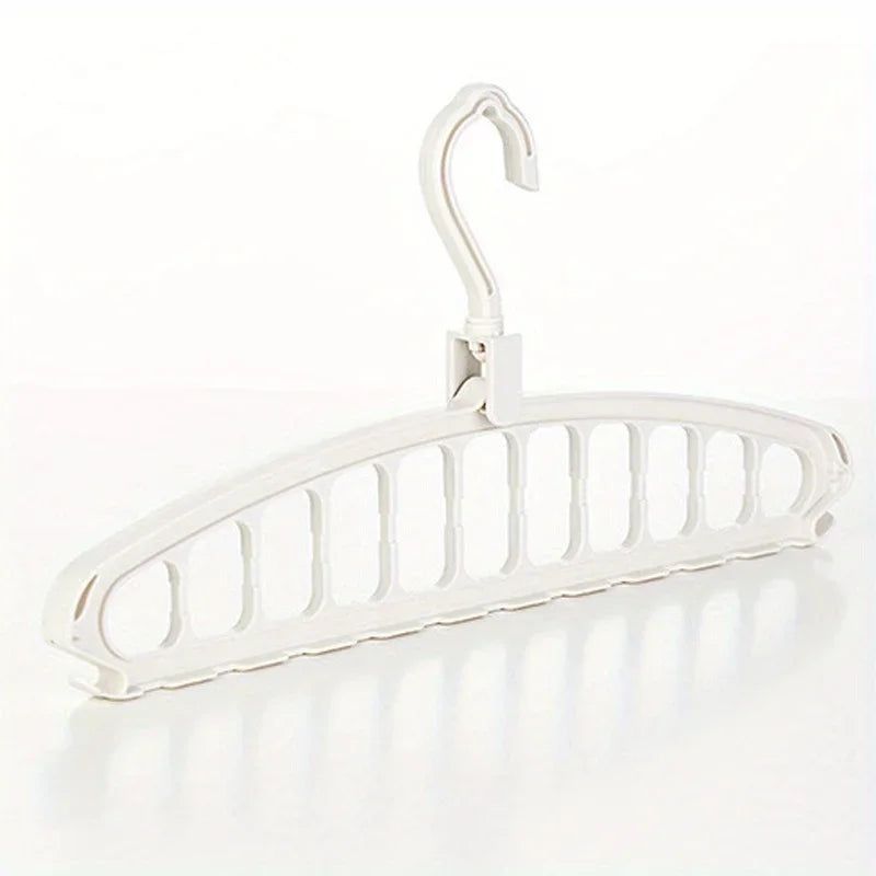 Folding Multi-Hole Clothes Hanger Non-slip Storage Rack Space Saving Clothes Rack Organizers For Wardrobe Jeans Trousers Scarf