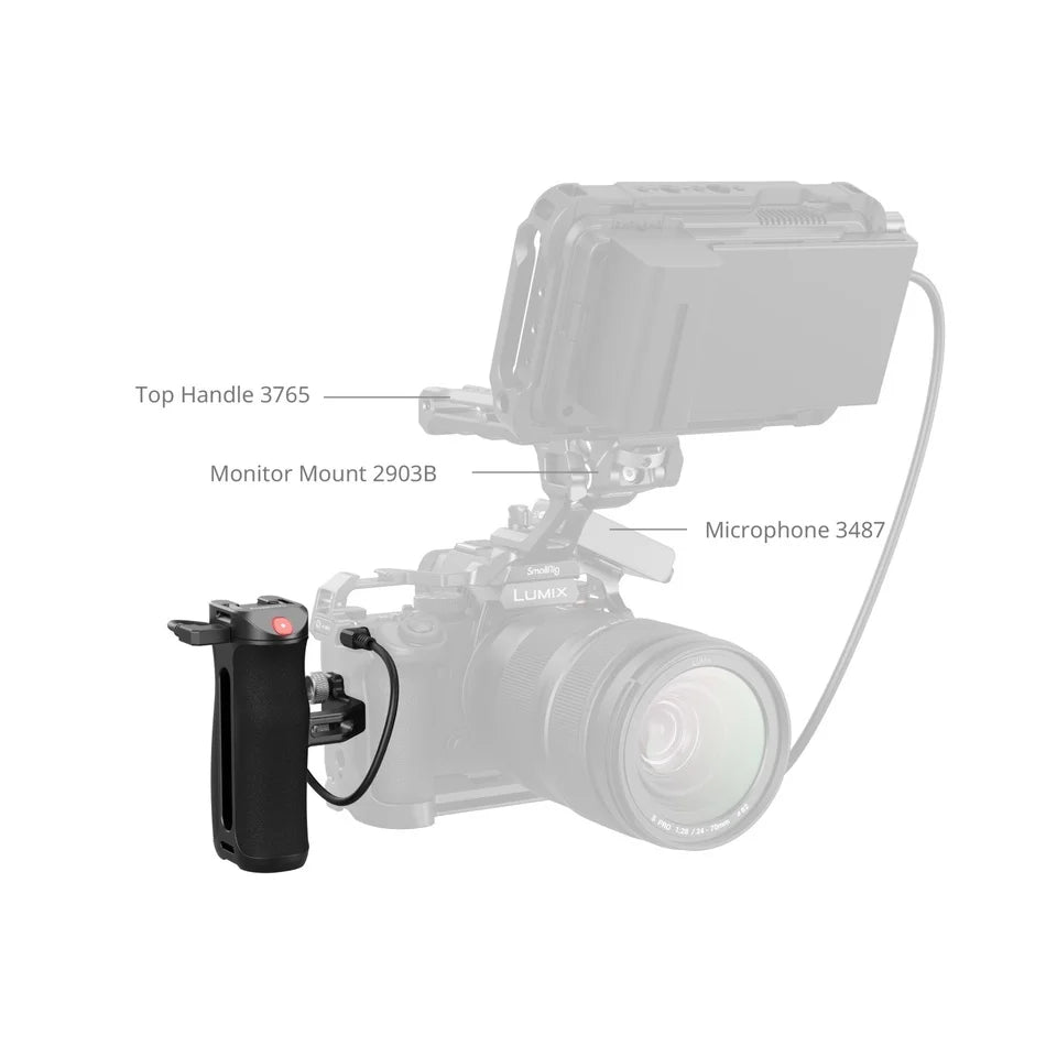 SmallRig Side Handle with Rec Trigger 1/4"-20 Screws Recording Handle for Sony for Canon for FUJIFILM for Panasonic Cameras 4928