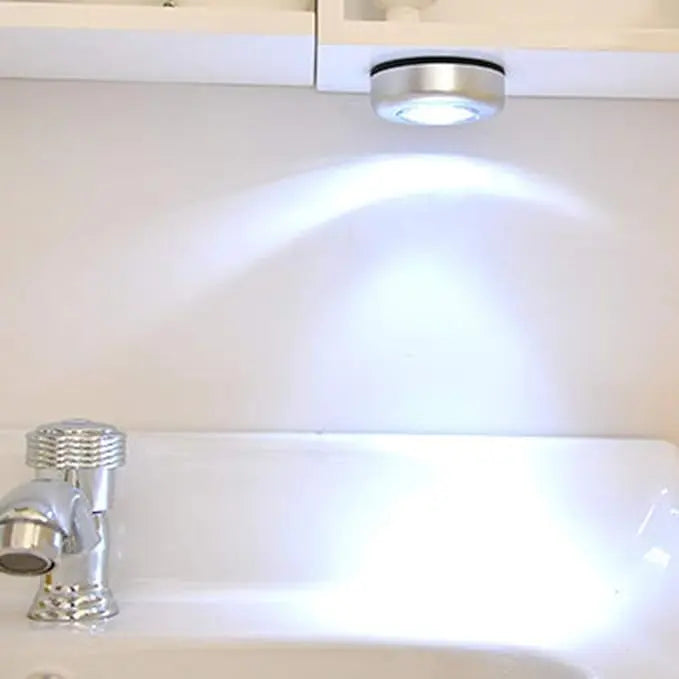 1/4/10 Mini Led Night Light, Self Adhesive Push Light Stairs Hallway Closet Kitchen Bedroom, Cabinets, Counters, Hallway