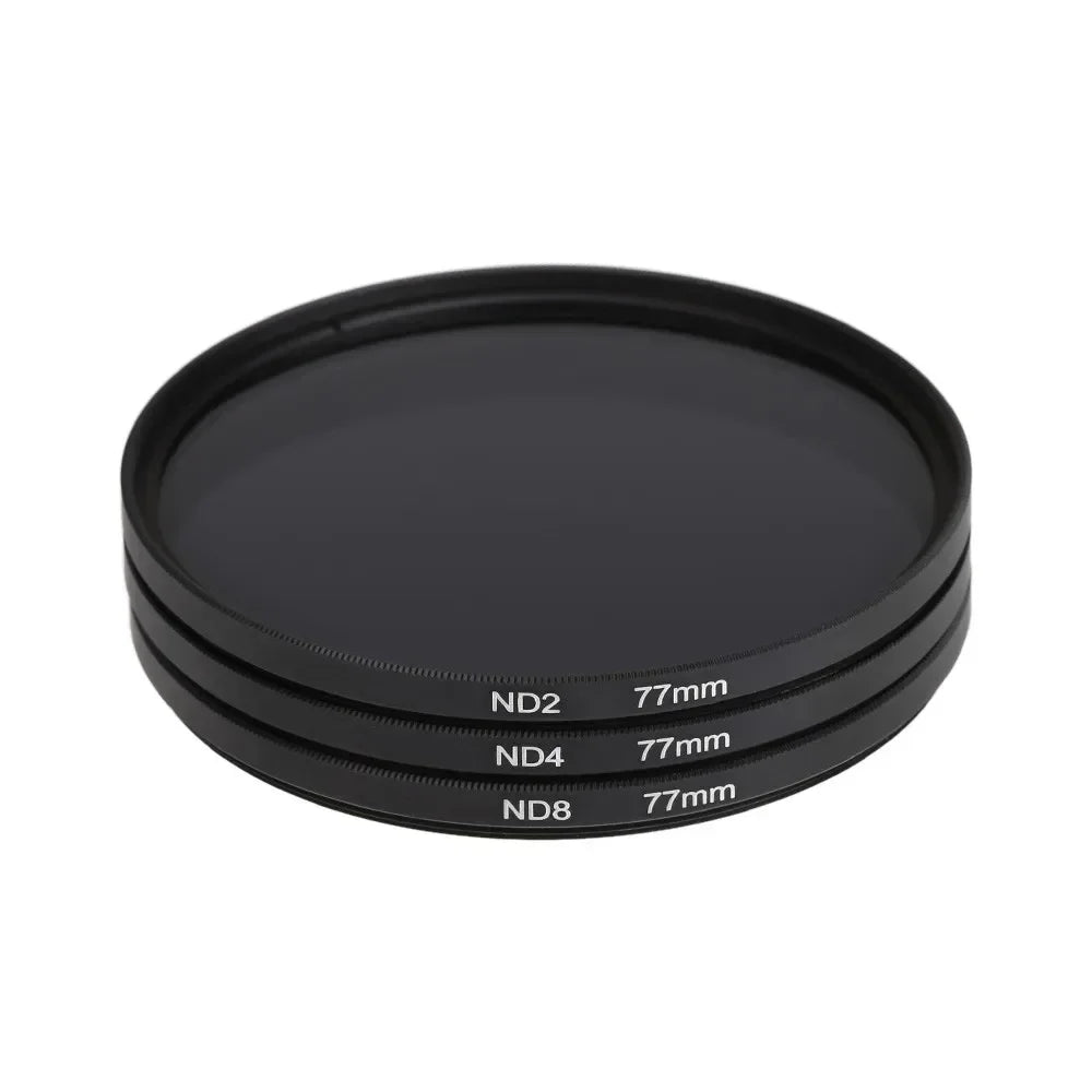 Lightdow ND2 ND4 ND8 Filter Neutral Density 3 in 1 Lens Kit 49 52 55 58 62 67 72 77 82mm for Canon Nikon Sony Camera Waterproof