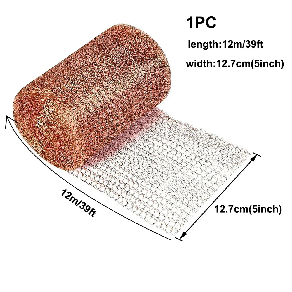 Anti-Pest Copper Mesh Anti-snail Copper Wire Net Signal Shielding Net Rodent Copper Wire Net Wire Protceted Plant Garden 2035
