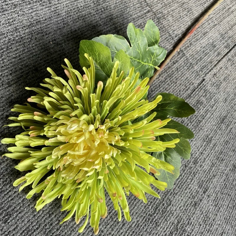 73cm Single Branch Dragon Claw Chrysanthemum Artificial Silk Flowers Home Interior Decor Wedding Floral Arrangement Materials