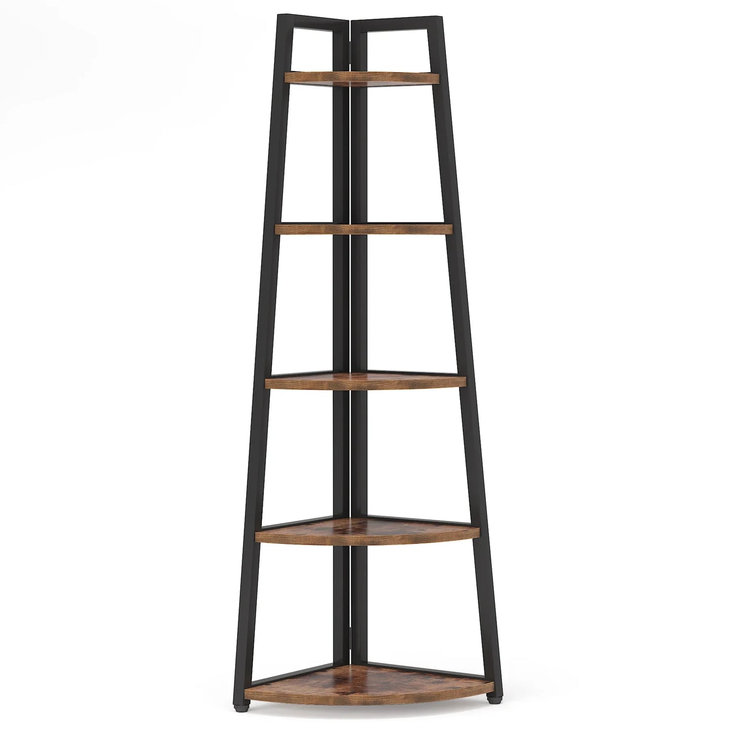 Tribesigns Bookcase Corner Book Shelf Rack Wood Bookshelf Storage Shelves