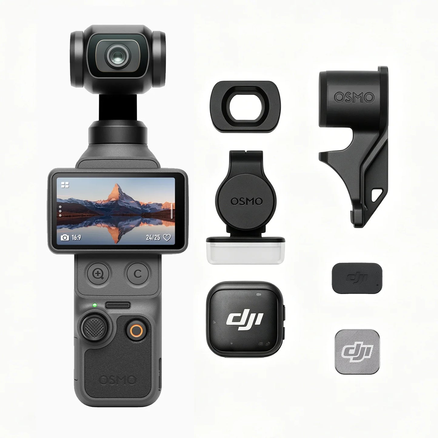 Osmo Pocket 4 Creator Combo 6K Gimbal Camera with Wide-Angle Lens, DJI Mic 3, Battery Handle, Tripod for Vlog