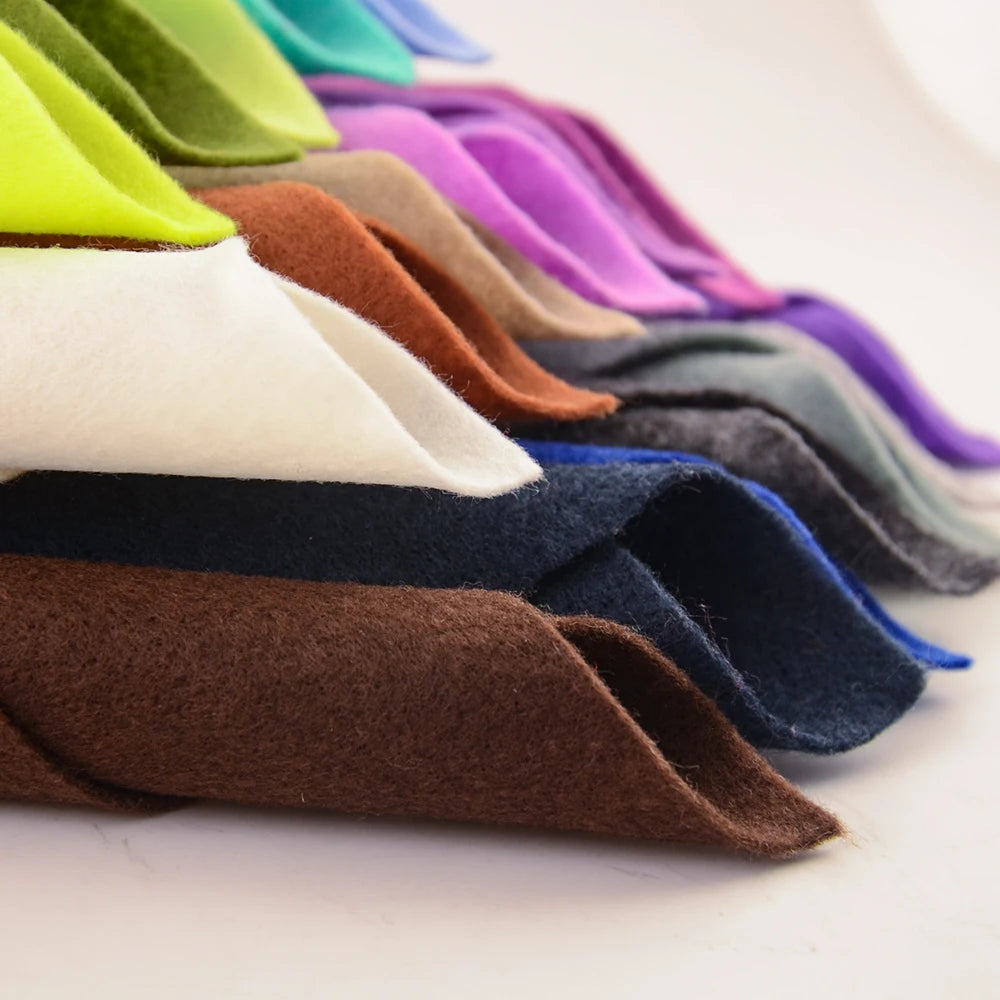 45 Colors Non-woven Sheet 1.0mm Thick 30*30cm Super Soft Felt Fabric for DIY Sewing Crafts, Doll Accessories Material Patchwork