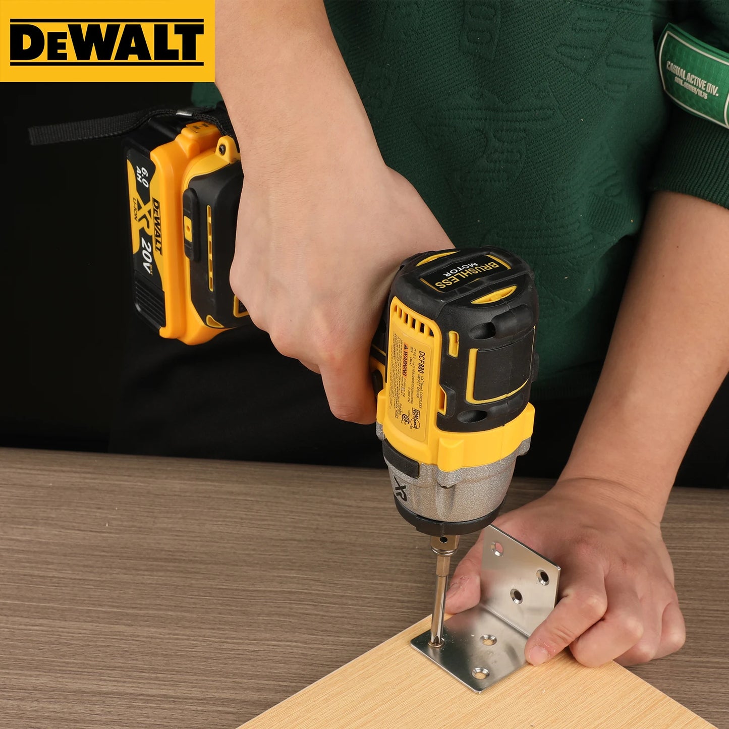 DeWalt DCF880 20V Max XR Brushless Cordless Impact Wrench - 205N·m Torque, Compact & Multifunctional for Portable Power