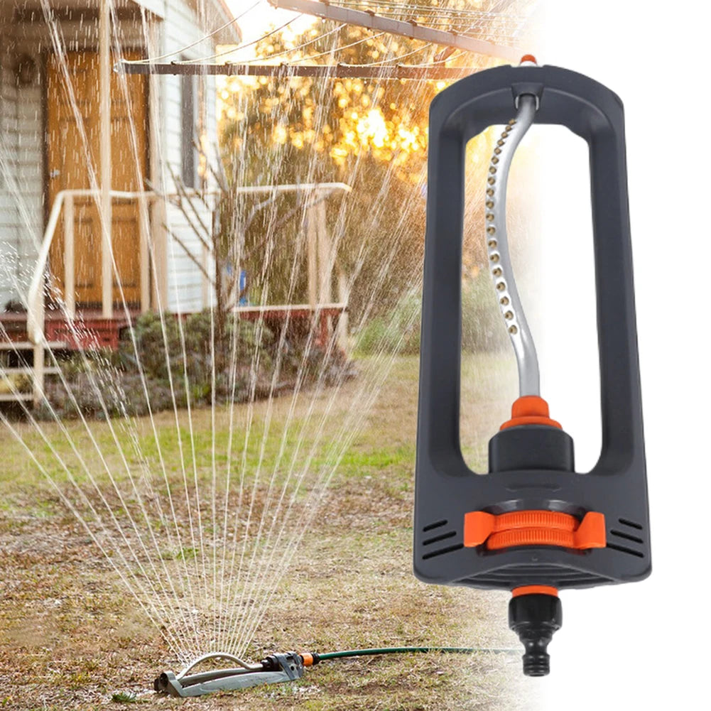 Automatic Oscillating Sprinkler Oscillating 4 Modes Watering Garden Sprinklers with 19 Hole Nozzle for Outdoor Patio Courtyard