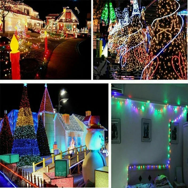 LED Fairy Lights String Button Battery Light Home Decoration Living Bedroom Garden Christmas Wedding New Year Ornament Garland