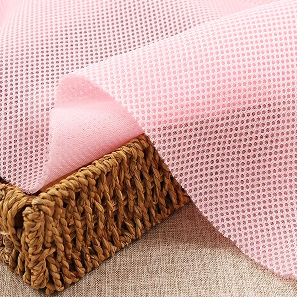 Breathable 3D Mesh Fabric Air Layer Solid Color Handcraft DIY Upholstery Make Chair Speaker Dustproof Soundproof Net Cover Cloth