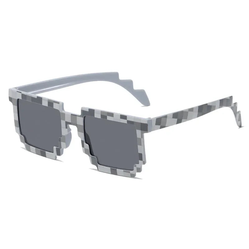 2021 New fashion Sun Glasses Hot Sale Sunglasses Creeper Glasses Novelty Mosaic Funny Goggles Boys Girls Pixel Eyewear