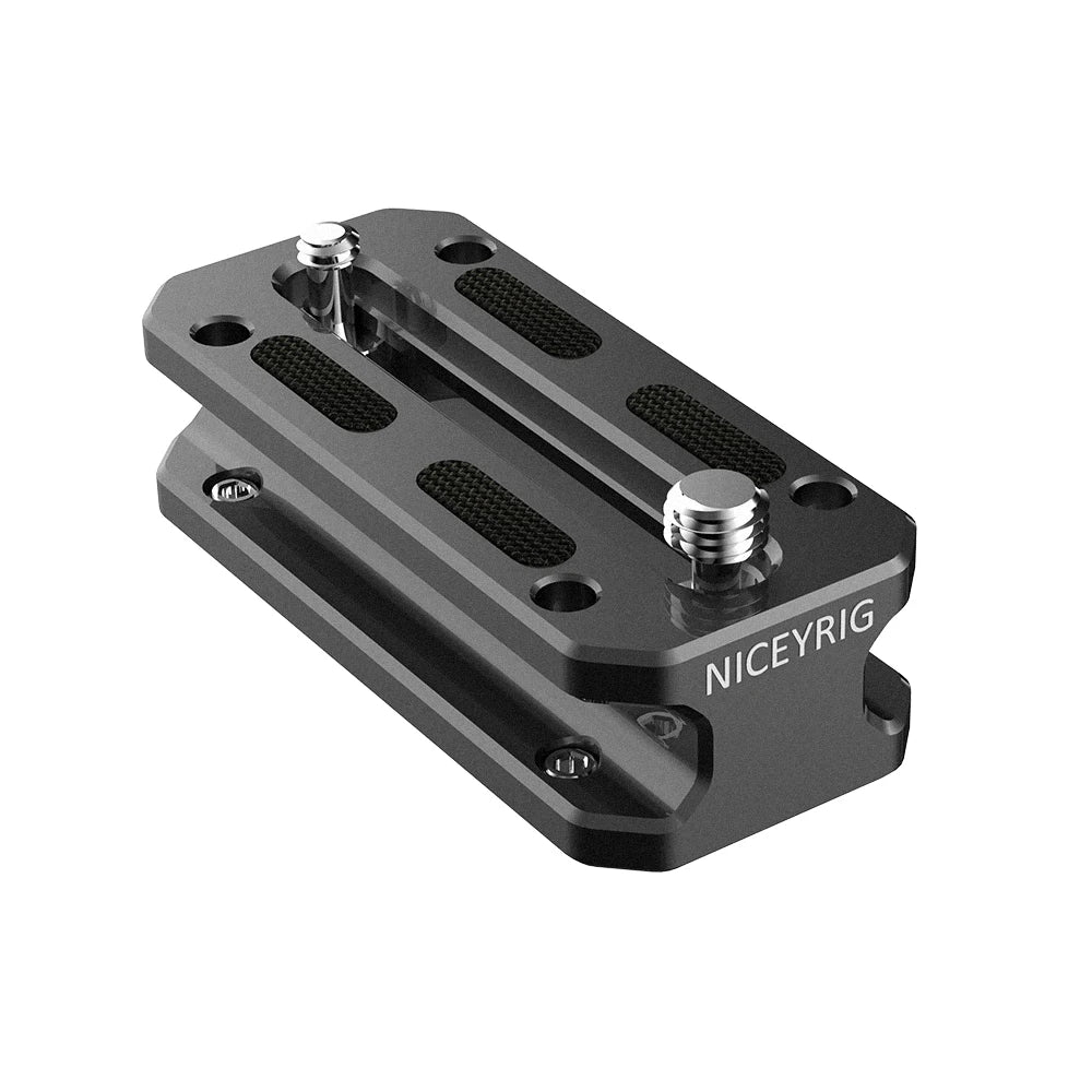 NICEYRIG Camera Baseplate with Rosette Mount 15mm Rod Base Plate Applicable for Sony FS5 FS7 FX9, RED DSMC2 KINEFINITY Cinema