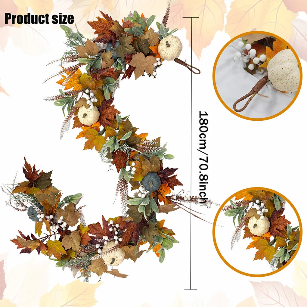Versatile Thanksgiving Decorations Pumpkin Vine Decoration Included Pottery Barn Fall Decor
