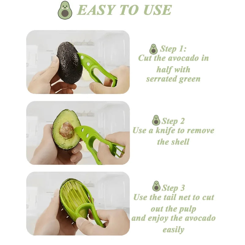 Avocado Storage Box Reusable Crisper Fruit  Slicer Saver Space Saving Keeper Container for Food Fresh Keeping Kitchen Fridge Too