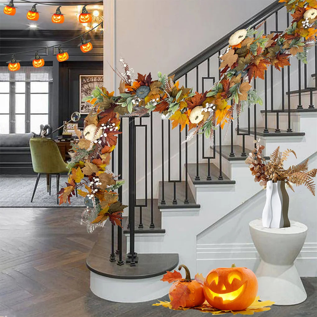 Versatile Thanksgiving Decorations Pumpkin Vine Decoration Included Pottery Barn Fall Decor
