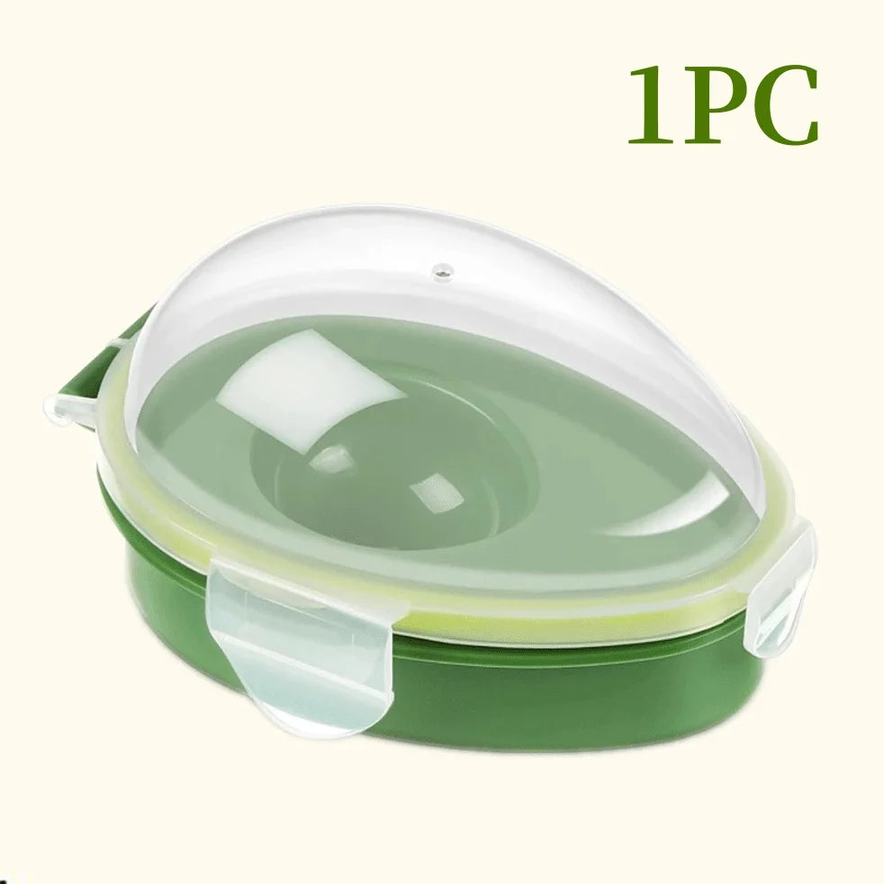 Avocado Storage Box Reusable Crisper Fruit  Slicer Saver Space Saving Keeper Container for Food Fresh Keeping Kitchen Fridge Too