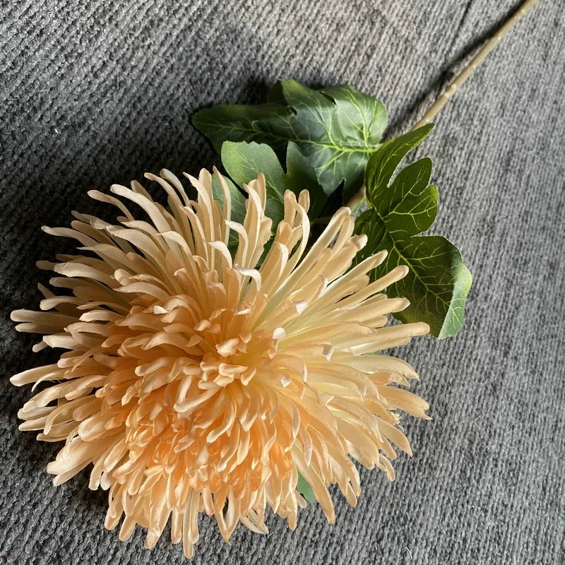 73cm Single Branch Dragon Claw Chrysanthemum Artificial Silk Flowers Home Interior Decor Wedding Floral Arrangement Materials