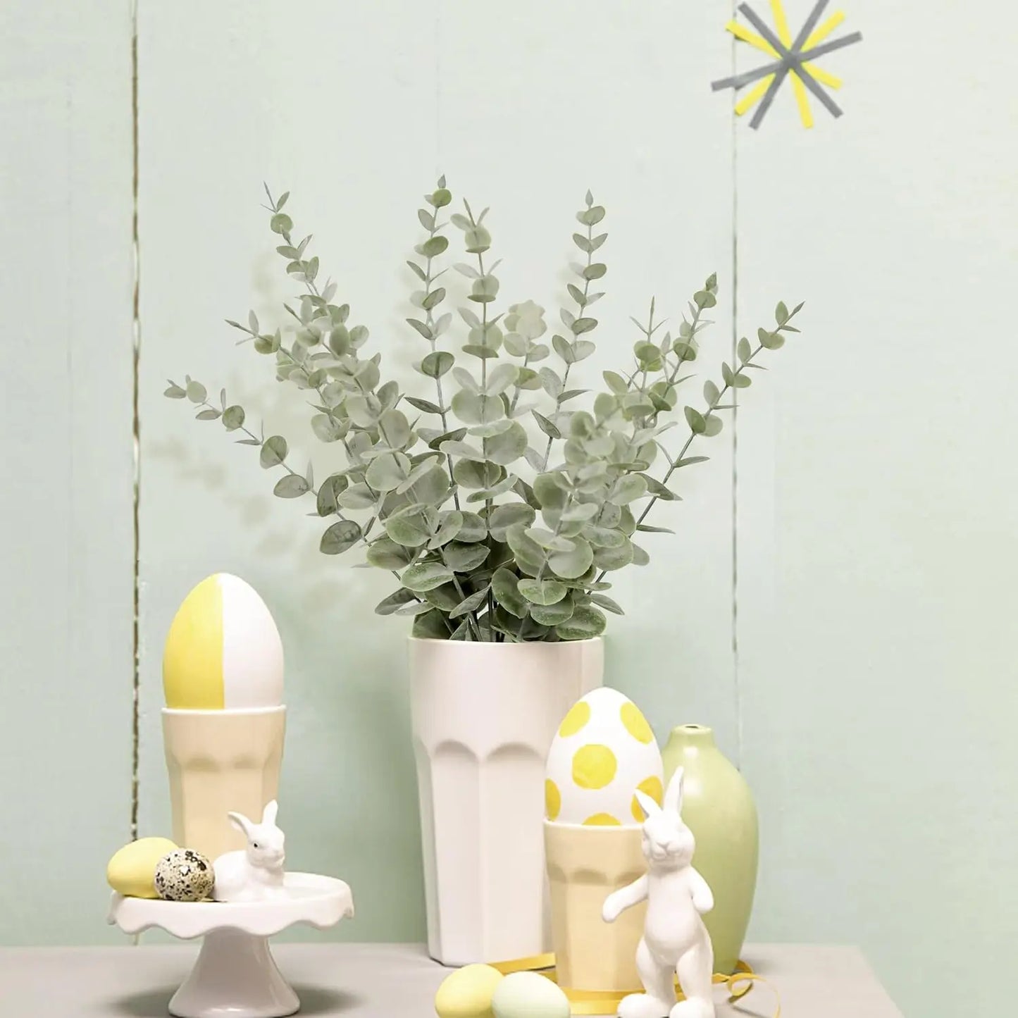 10-50PCS DIY Artificial Eucalyptus Wall Hanging Decor Greenery Boho Home Decorations Farmhouse Rustic Plants for Wedding