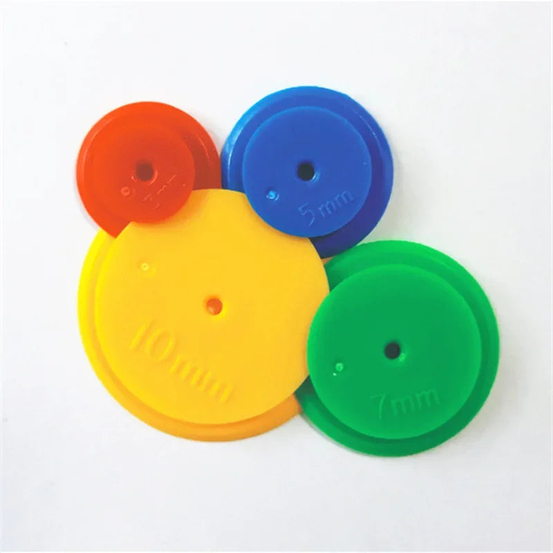 3/5/7/10mm 4pcs/set Seam Allowance Marker for Tailor Scanning Line DIY Patchwork Sewing Scribing Quilting Round Seam Wheel