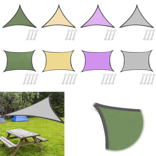 Sun Shade UV Block Oxford Cloth Canopy Patio Cover Breathable Sunlight Block Awning for Backyard Lawn Garden Outdoor Activities