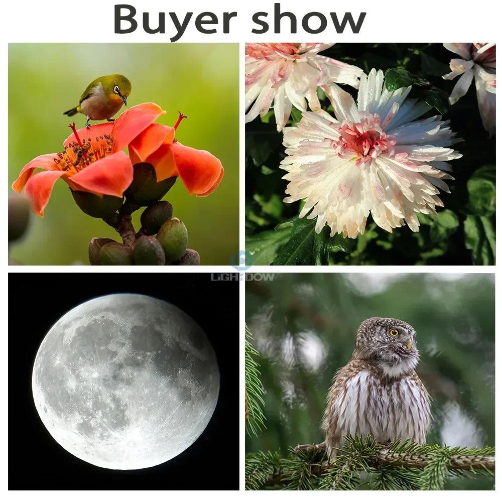 Lightdow Telephoto Zoom Lens 420-800mm F8.3-16 Manual Focus Lens With 67mm UV filter RU USA ES Overseas Warehouse Delivery