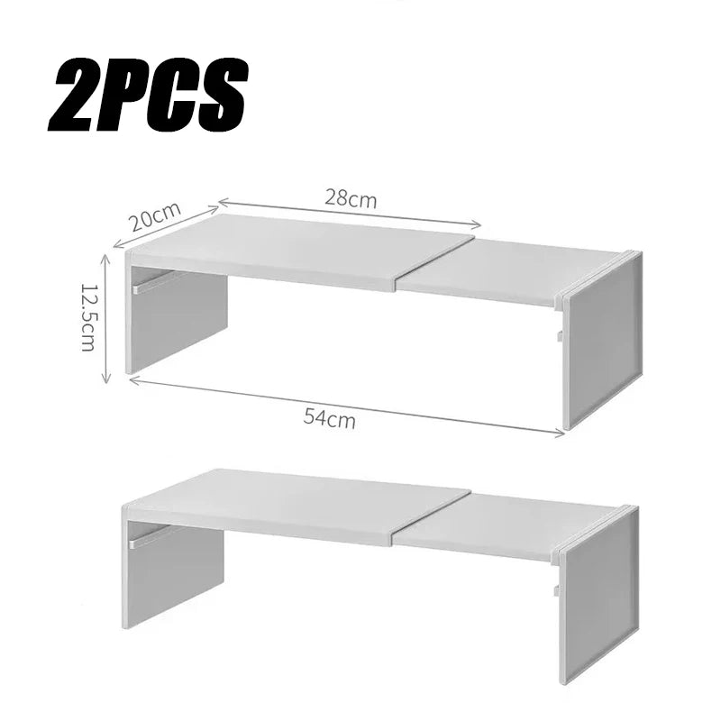 Kitchen Cupboard Organizer Retractable Cabinet Shelf Seasoning Bottle Spice Rack Dish Shelf Kitchen Accessories Storage 2030