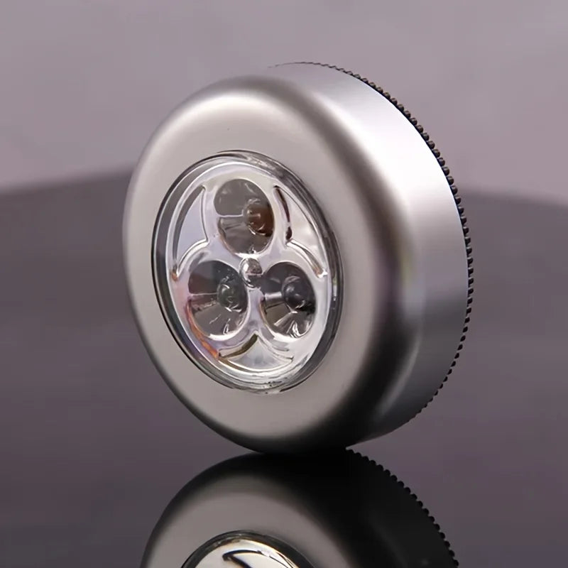1/4/10 Mini Led Night Light, Self Adhesive Push Light Stairs Hallway Closet Kitchen Bedroom, Cabinets, Counters, Hallway