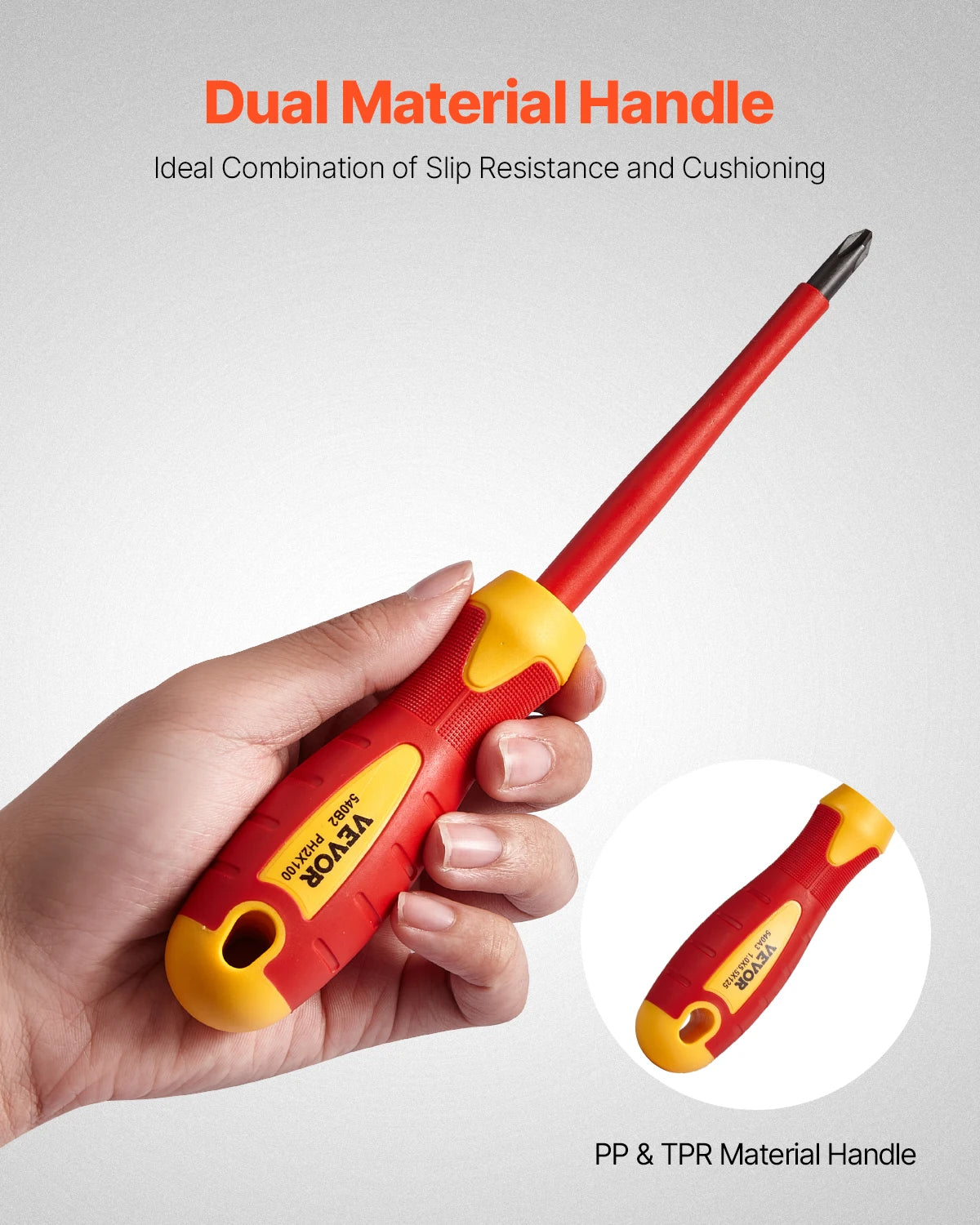 SucceBuy Insulated Screwdriver Set Professional Electrical Screwdriver Set 1000V Insulated Electrician Tool Set Magnetic Phillip