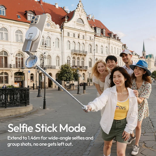 Ulanzi MT85 Automatic Phone Tripod Magsafe Dual-Side Magnet with 10m Wireless Control for Selfie Stick Livestreaming Vlog Shots