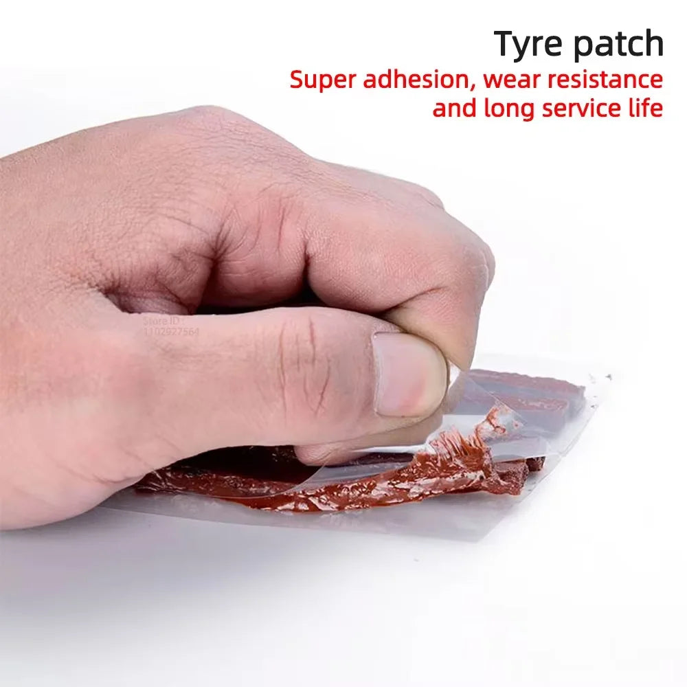12-Piece Tyre Repairing Tool Set with T-Handle Plug, Tire Repair Replacement Needles for Efficient Fixing