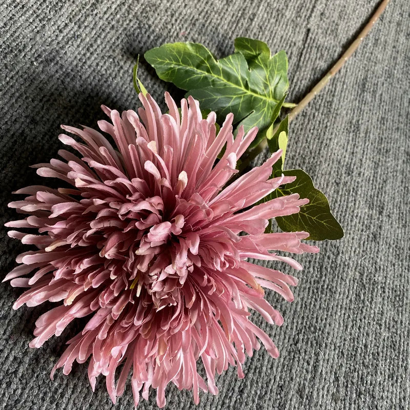 73cm Single Branch Dragon Claw Chrysanthemum Artificial Silk Flowers Home Interior Decor Wedding Floral Arrangement Materials