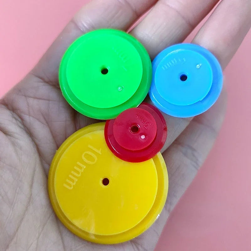 3/5/7/10mm 4pcs/set Seam Allowance Marker for Tailor Scanning Line DIY Patchwork Sewing Scribing Quilting Round Seam Wheel