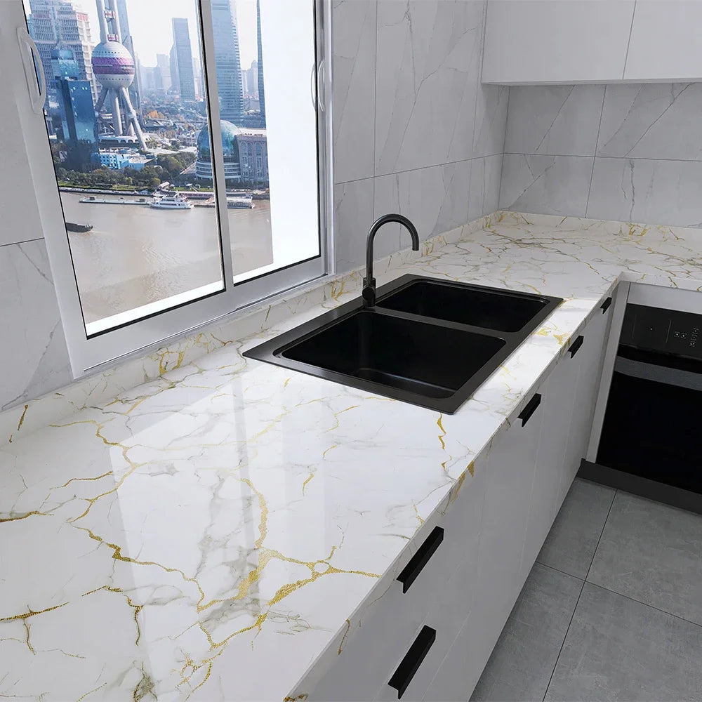Suitable for kitchen self-adhesive wallpaper pvc self-adhesive wallpaper home decoration waterproof and oil-proof sticker