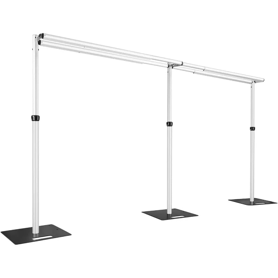 Duty Backdrop Stand, 10x20Ft Double Crossbar Pipe and Drape Stand Kit, Adjustable Banner Stand, Back Drop Stand for Party