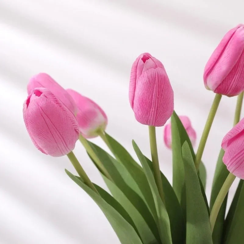 1/3/5PCS Tulips Artificial Flowers Real Touch Flowers Tulip Bouquet Decor Fake Tulips Flower for Home Wedding Decorations