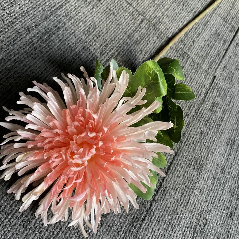73cm Single Branch Dragon Claw Chrysanthemum Artificial Silk Flowers Home Interior Decor Wedding Floral Arrangement Materials