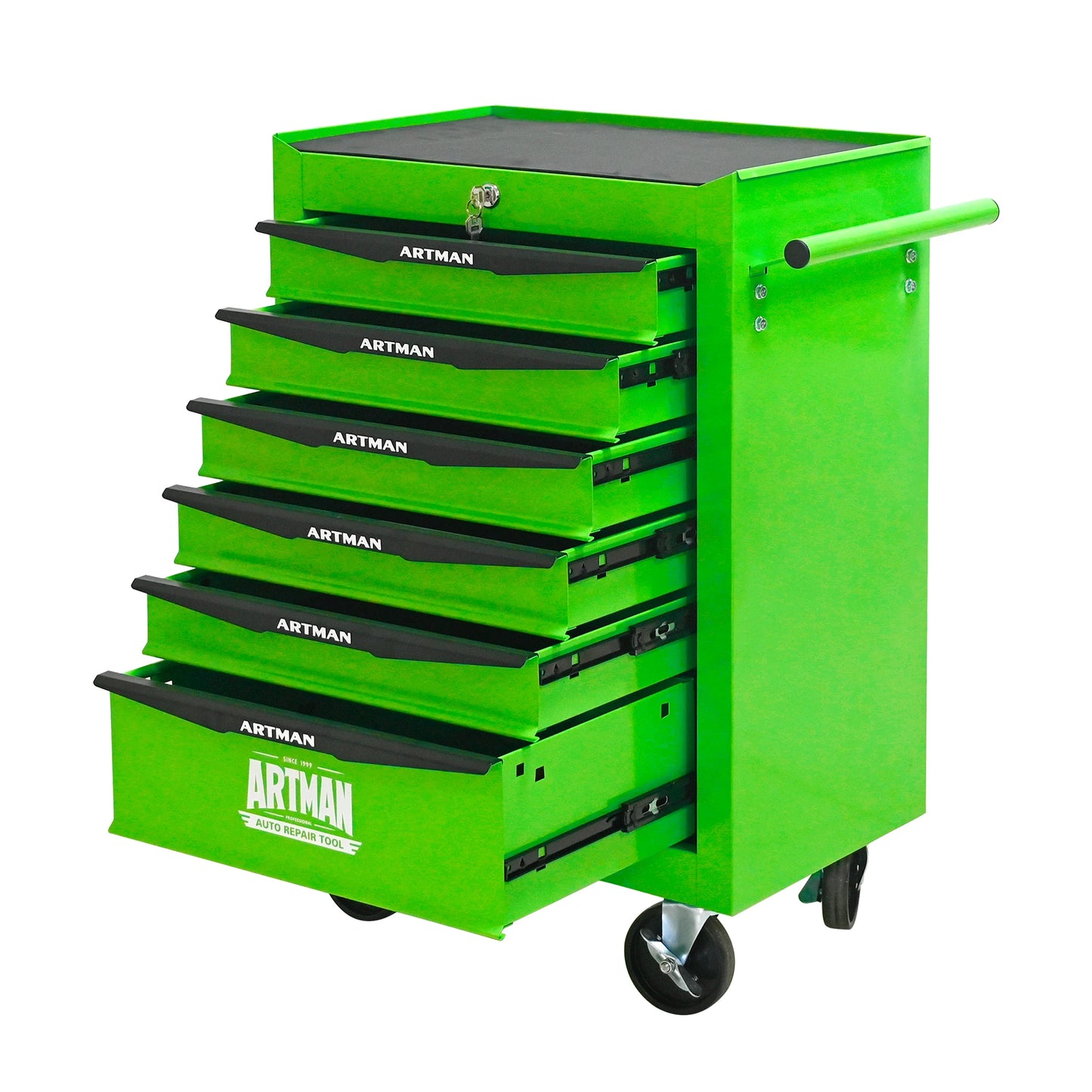 Rolling Metal Tool Chest with 6 Drawers, 20" 6-Drawer Tool Chest Cabinet with Ball Bearing Drawer Slides, Steel Tool Storage Box