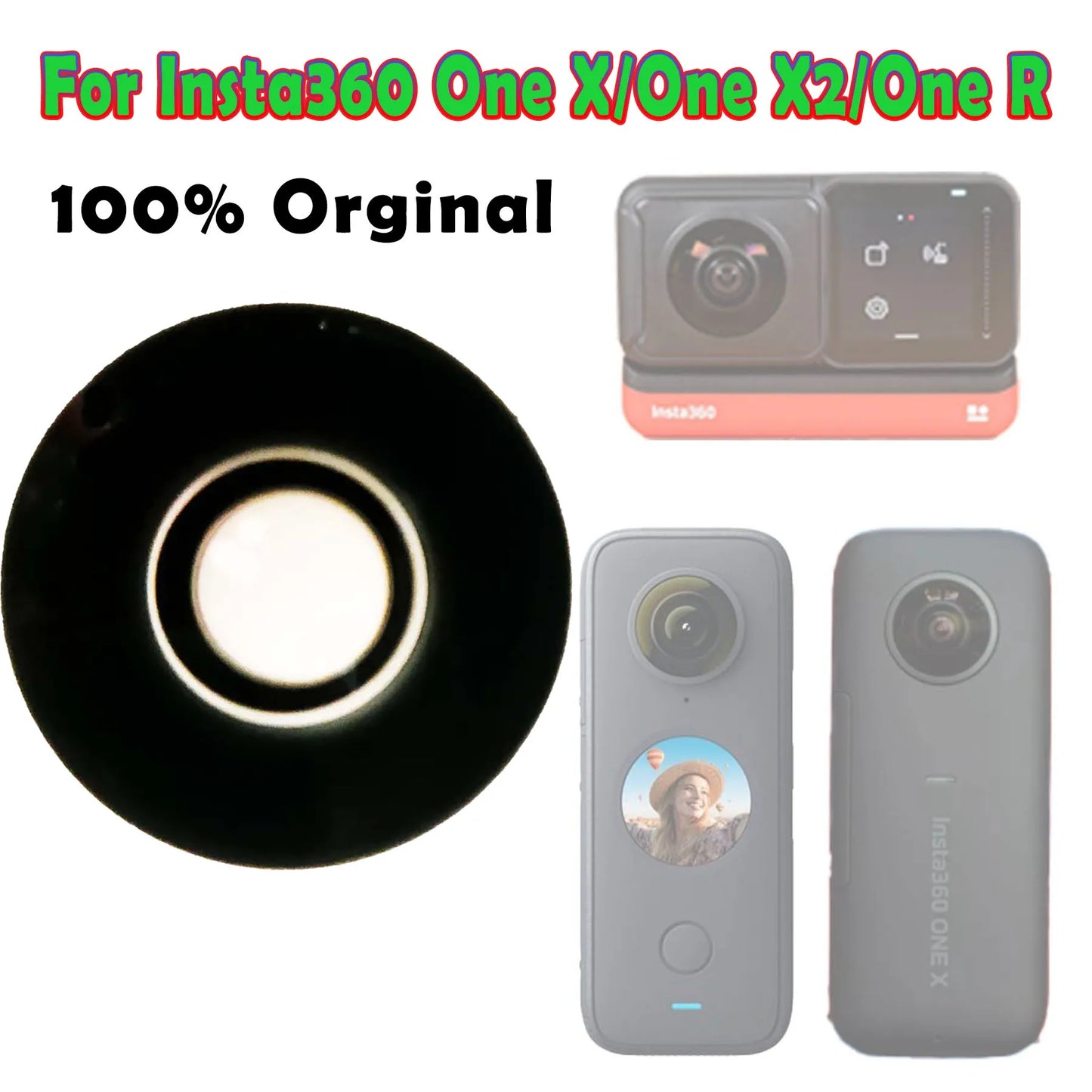 New Insta360 Replacement Front Glass Lens for Insta360 One X2 /One X/One R/ One RS Camera Repair Part 1pcs