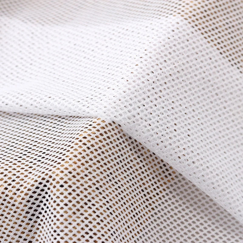 155x45/500cm 2x2 Low-stretch Mesh Fabric For Clothing LiningTravel Bag Handbag T-shirt Sportswear Handmade DIY Sewing Fabric