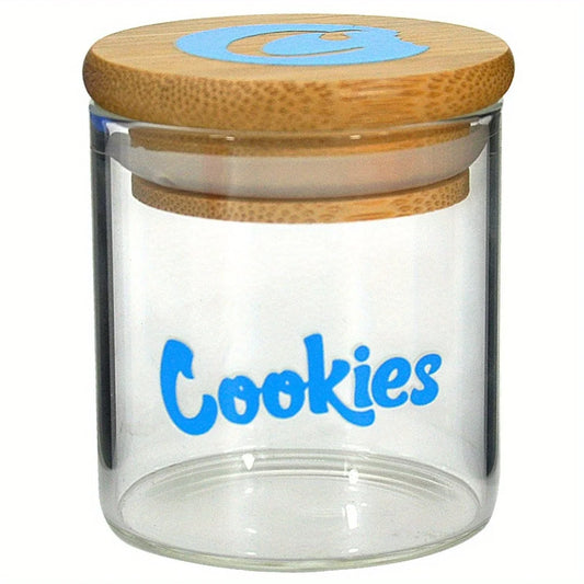 Glass Storage Jars with Airtight Bamboo Lid for Serving Tea, Coffee, Spice, Candy, Cookie Food Storage Containers