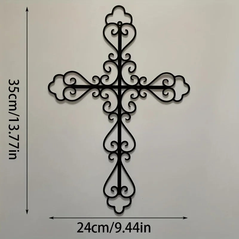 Metal Cross Wall Decoration, Wall-mounted Metal Art Decor, for Home Decoration Wall Decor Metal Wall Hanging
