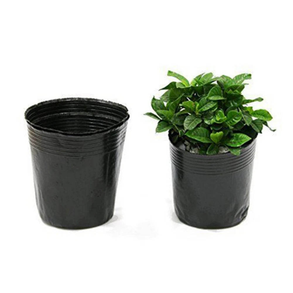 100pcs/set Soft Plastic Seedling Planters Bowl Nursery Plant Pots Grow Bag Basket for Flower Vegetable Gardening Tools Supplies