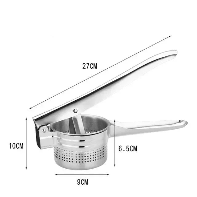 Masher RicerPress Mashed Potatoes Stainless Steel CrushingPuree Fruit Vegetable SqueezerJuicer Press Maker Kitchen Tools cooking