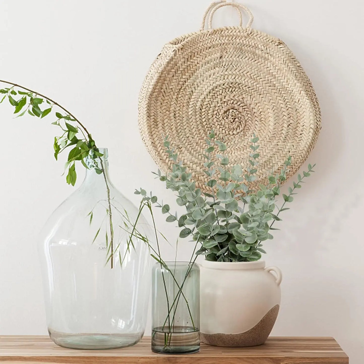 10-50PCS DIY Artificial Eucalyptus Wall Hanging Decor Greenery Boho Home Decorations Farmhouse Rustic Plants for Wedding