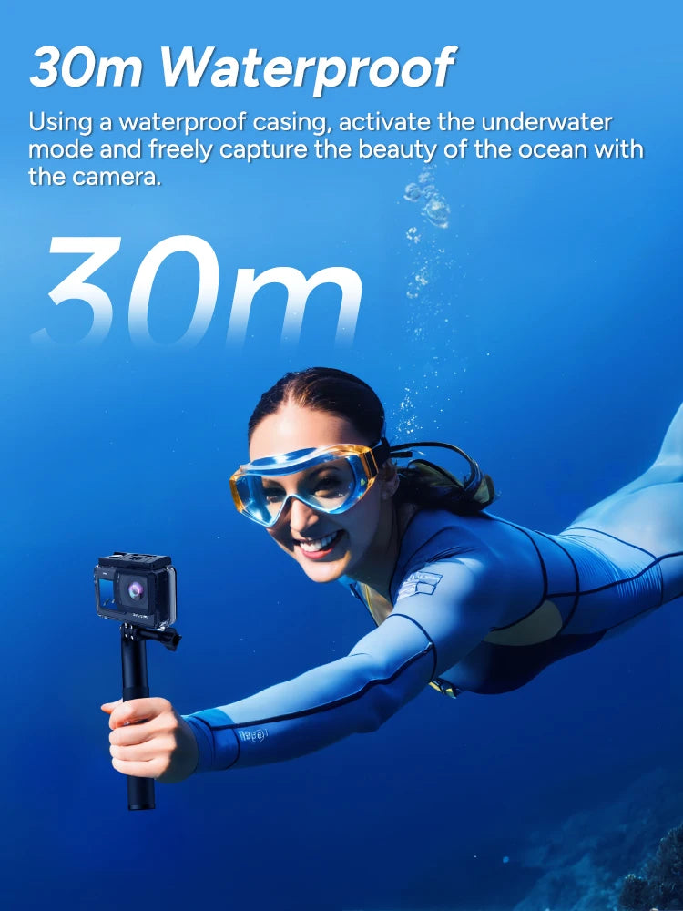 SJCAM SJ6 Pro 4K Dual Screen Action Camera Waterproof Touch Screen Sport Cam WiFi Night Vision 6-Axis Gyro Stabilization