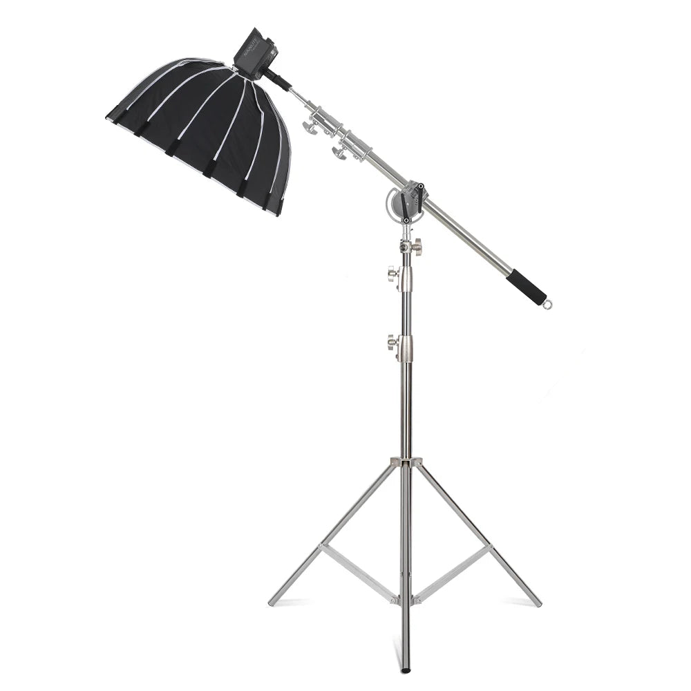 C Stand Stainless Steel Kit Light Stand With Weight Bag Photo Studio Accessories Extension Rod 2.49M Length Arm Cross Boom