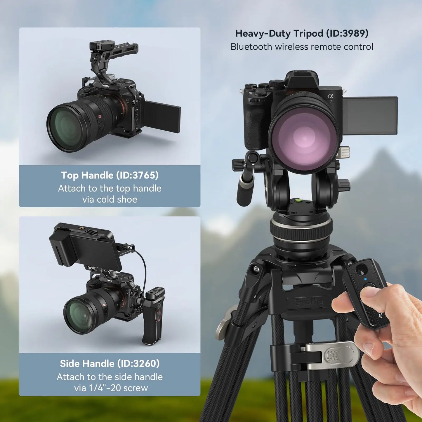 SmallRig Wireless Remote Controller for Sony / for Canon / for Nikon Cameras 10 m Remote Control 3902