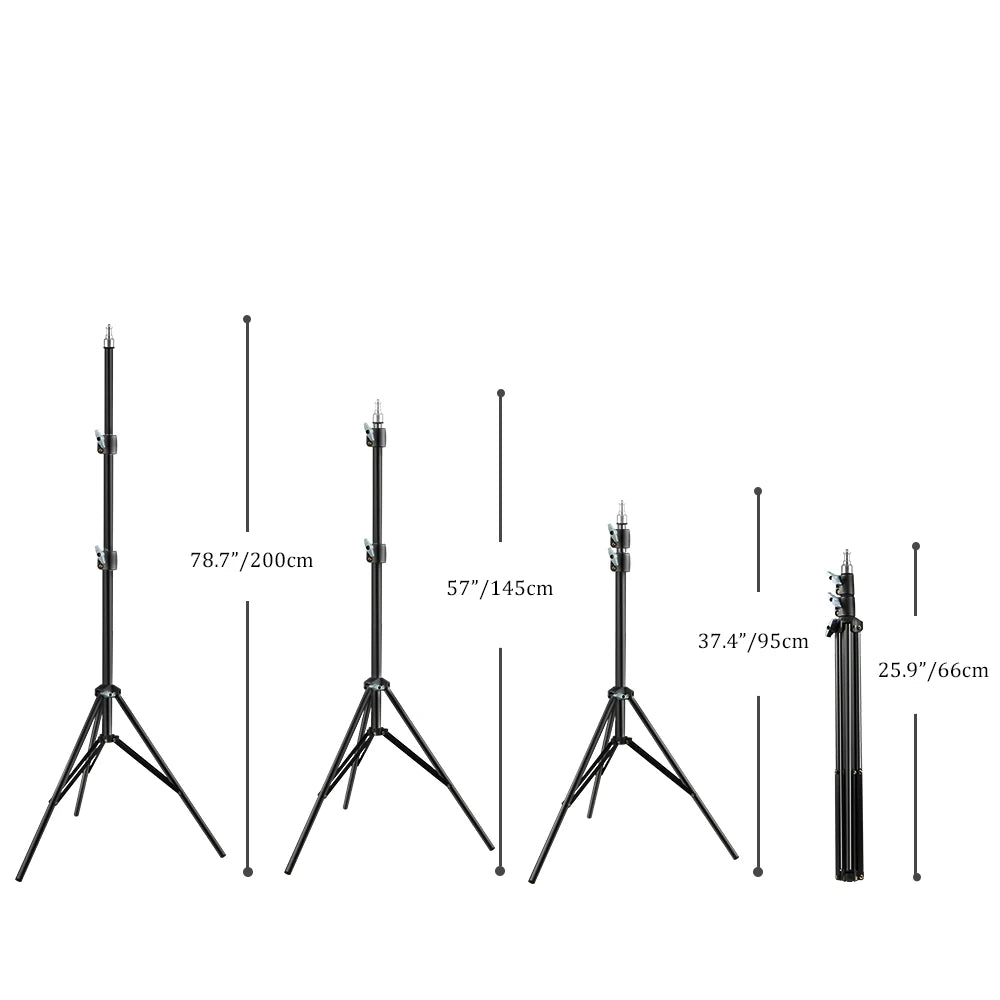 SH  Adjustable Tripod 190cm Phone Light Stand With 1/4 Screw&Wheels For Photo Studio Flashes Photographic Softbox