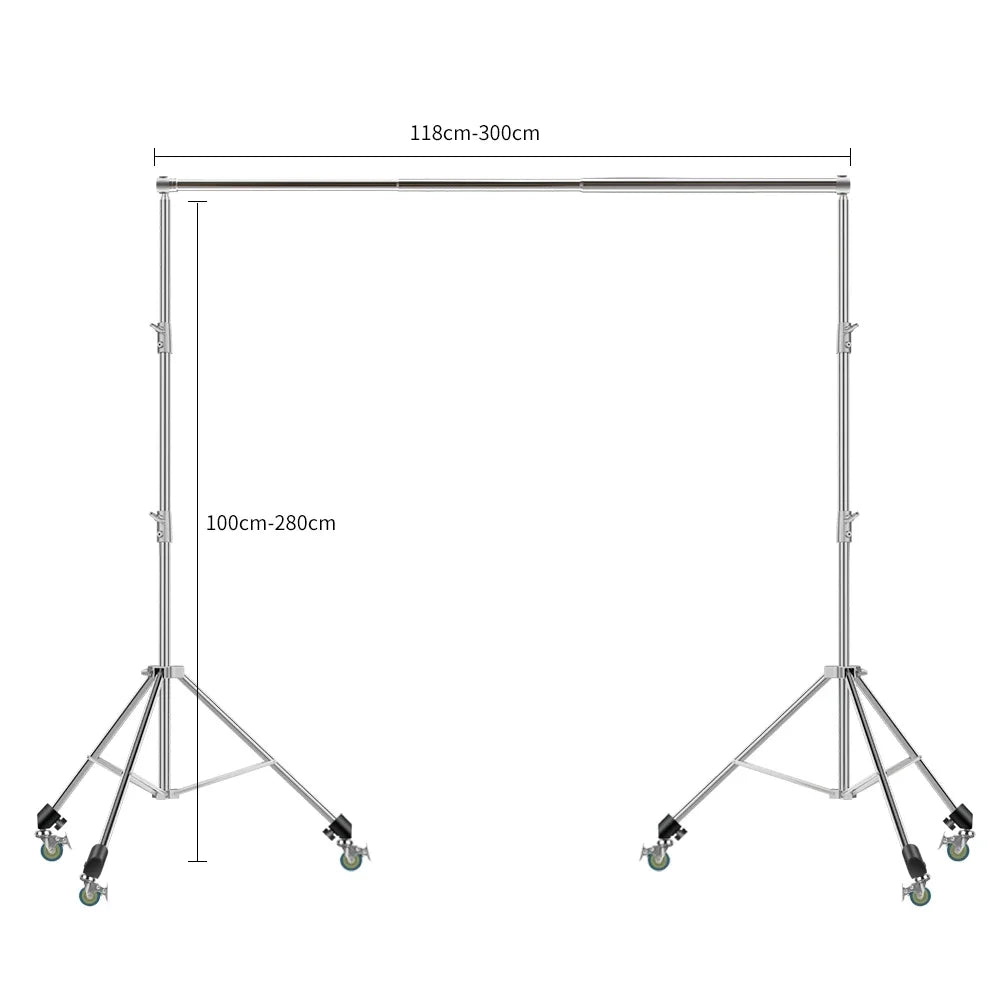 Super Stable Stainless Steel Big Tripod 2.8M Foldable Lighting Stand Tripod Photography For Fill Spot Light Softbox Photo Studio