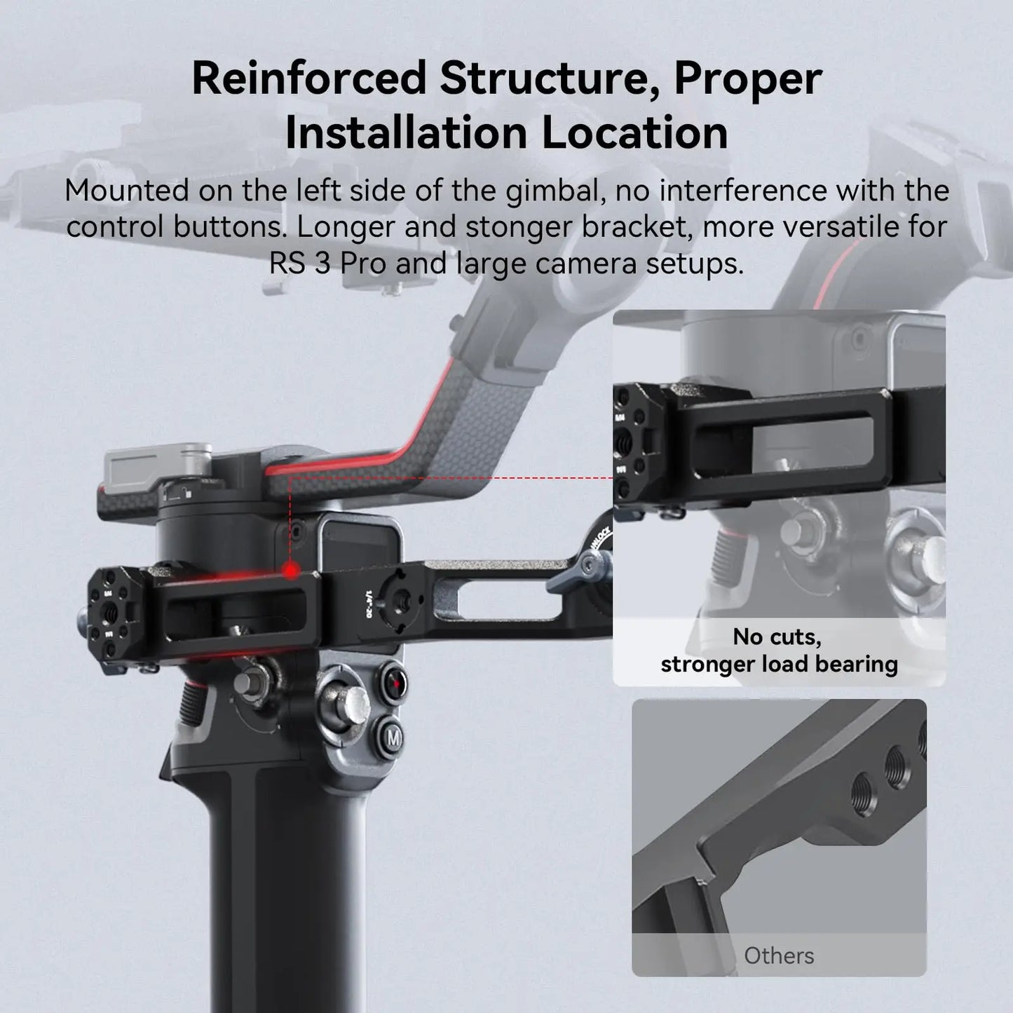 SmallRig Adjustable Handle Sling Handgrip for DJI RS 2 / RS 3 / RS 3 Pro/ RS 3 Mini / RS 4 Pro / RS 4 Gimbal Handheld Stabilizer