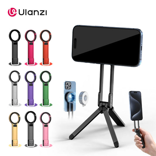 ULANZI MA30 Magnetic Phone Tripod Stand for iPhone 16 Samsung Xiaomi Huawei Vivo OPPO Magsafe Aluminium Smartphone Mini Bracket